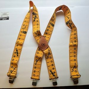 Custom Leather Craft Suspenders Tape Measure